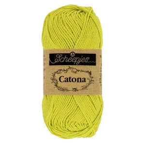 Catona 50 gram - Scheepjes - 1678-245 Green Yellow